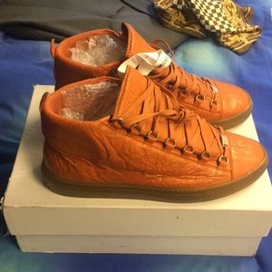 Baenciaga Arena Orange Leather EU 44 US12